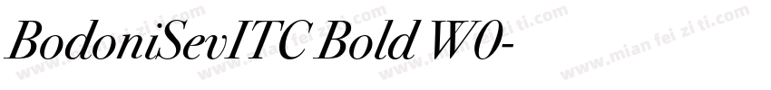 BodoniSevITC Bold W0字体转换